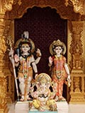 Bhagwan Shri Shankar, Shri Parvatiji and Shri Ganeshji